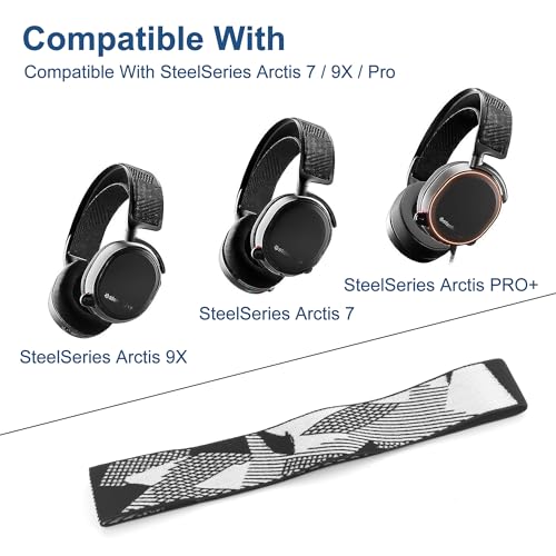 Arctis 7 Headband Replacement Fabric Headband Top Pad Cushion Compatible with SteelSeries Arctis 7 / Arctis 9X / Arctis pro Lossless Wireless Gaming Headset Headphone Head Band (Headband B1) - color: Headband B1