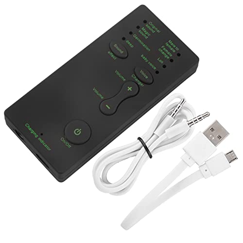 Portable Mini Voice Changer Live Broadcast Sound Card for Mobile Phone PC p0 s4 ps 5 and More , External Sound Card , No Drivers Needed , External Sound Card Audio Card Audio Card Live Card Phone Card