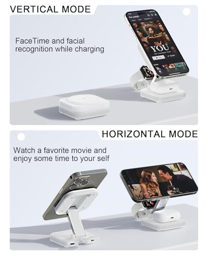 5-in-1 Magnetic Wireless Charging Stand for Apple MagSafe Charger