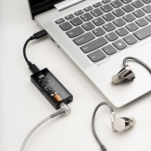 Questyle M15i Mobile DAC Amp - MFi Certified Portable Headphone Amplifier | ESS Flagship DAC, 3.5mm/4.4mm Balanced Output,Supports PCM 768kHz/DSD512 USB C Audio Adapter for iPhone, Android, Laptop