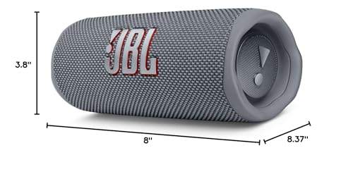 JBL Flip 6 (Gray) + Bundle with divvi! Protective Hardshell Case - color: Gray