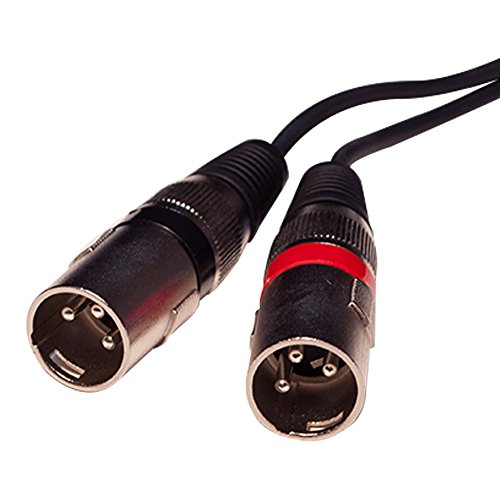 Seismic Audio SAXFRM-2x10 Dual XLR Male to Dual RCA Male 10' Patch Cable - 10' Cord - size: 10 Foot