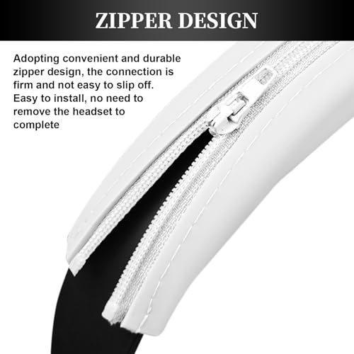 Replacement WH-1000XM4 Silicone Headband Cover Compatible with Sony WH-1000XM4, WH-1000XM3, WH-CH720N, WH-XB910N Headphones, Sweatproof & Washable Headband Cover Accessories (White) - color: White