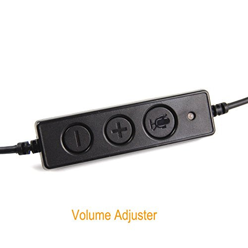 TriPro Monaural USB VoIP Headset for Computer Internet Calls, VoIP Communication, Skype, Webinar, Softphone, Call Center with Noise Cancelling Microphone and Volume Adjuster