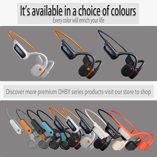Swimming Headphones Bone Conduction Open Ear Headset MP3 Player Built-in 32G Memory IP68 Underwater Waterproof Stereo Bluetooth Earphone LED Screen for Driving Bicycling Running Skiing-X10 Black - color: Swim headset X10 Black