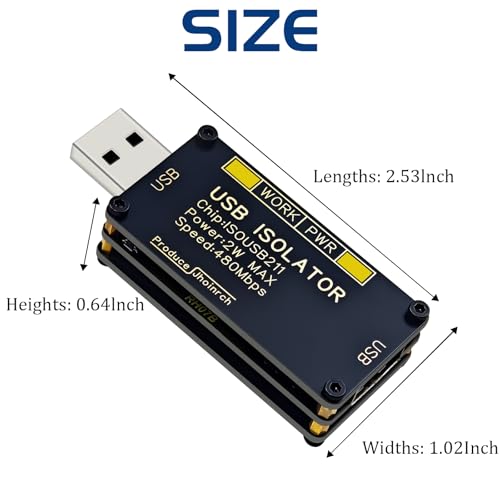 USB 2.0 480Mbps High Speed Isolator | Support 5KVrms Signal and 1.5KV Voltage Isolation,Audio up to 32 Bit 768Khz