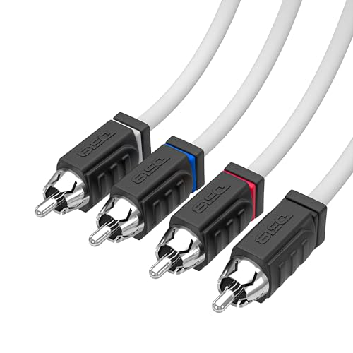DS18 MOFCR-6FT.4CH 4 Channels OFC Marine RCA Audio Stereo Cable - 6 Feet - style: 6 Ft 4 Channel