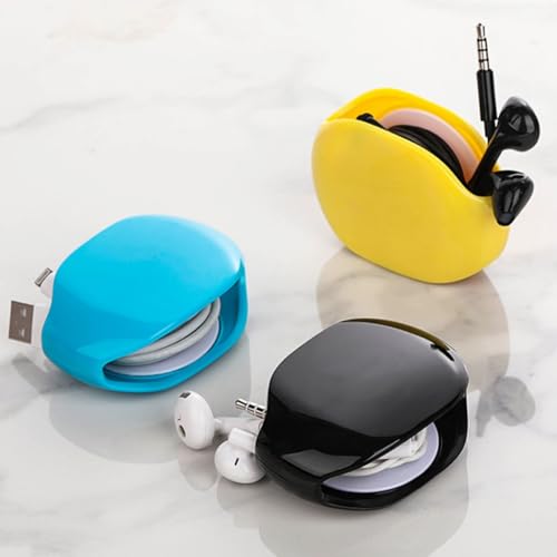 Automatic Retractable Cable for Charging Wires, Earphones | Metal Case | Travel & Home Use