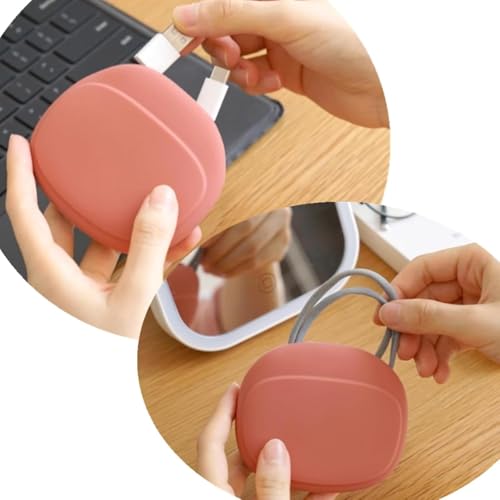 Silicone Headphone Organizer - 3 Pcs Data Cable Storage Case - Mini Key Box - Portable Wired Headset Storage Bag for Earbuds, Keys, USB Drives
