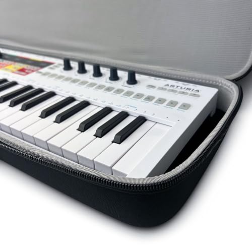 ANALOG CASES Arturia KeyStep Pro/MiniFreak Case - Compact PULSE Hard Case | Durable Molded EVA Hard Case, Excellent Protection, Compact Design & Precise Custom Fit, Comfortable Handle, Smooth Zipper - size: 24.50 x 8.50 x 2.50 inches