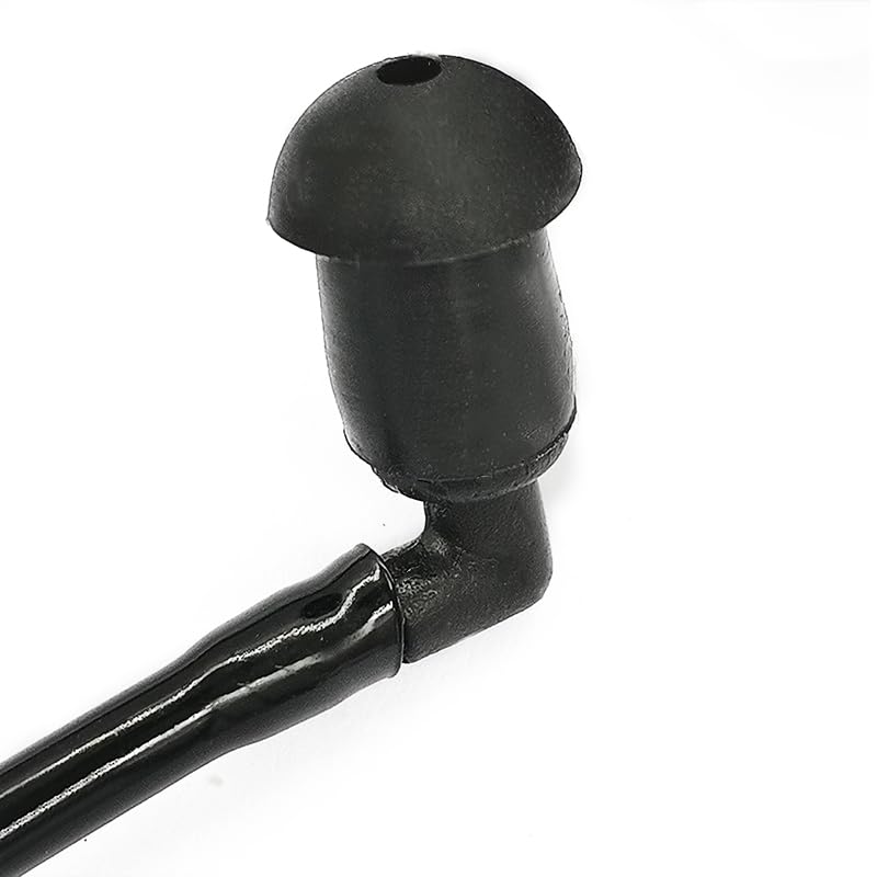 Two Way Radio Earpiece Acoustic Coil Tube Replacement for Walkie Talkie Surveillance Headset (Black Tube)