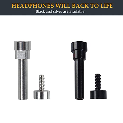 QC35 Hinge Screws Fit Great QuietComfort 35 II Hex Screw, Metal Hinge Swivel Screw Hinge Pin Parts Replacement for Bose QuietComfort 35 II/QC35 II/QC35/QC45/QC45 SE/QC25/QC Wireless Headphones (Black) - color: Black