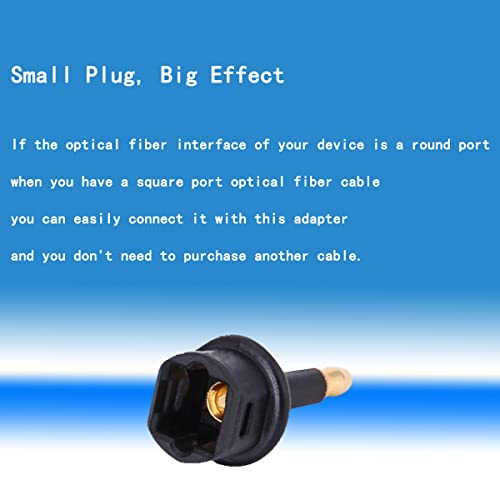 Digital Fiber Optic Toslink to 3.5mm Jack,Female to 3.5 mm Mini Male Optical Audio Connector Adapter(3pack)
