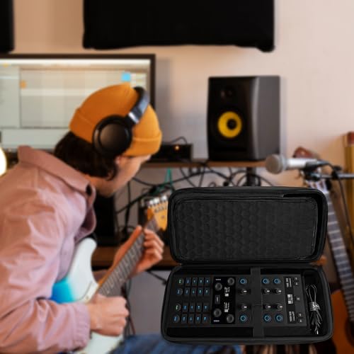 Musiin 프리미엄 DJ 컨트롤러 케이스, NI TRAKTOR X1 MK3, F1, Z1과 호환 | 부드러운 이중 지퍼, 부드러운 메시 포켓, 스트랩이 달린 하드 쉘 휴대용 케이스는 스튜디오 보관 및 야외 활동에 이상적입니다