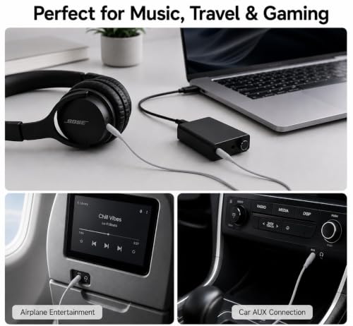 2.5mm to 3.5mm Audio Cable Replacement,Aux Cord Wire for Bose NC700 QC45 QC35II QC35 QC25 QC Ultra OE2 Soundlink SoundTrue Headphones in-line Mic Volume-Adjust (Grey)