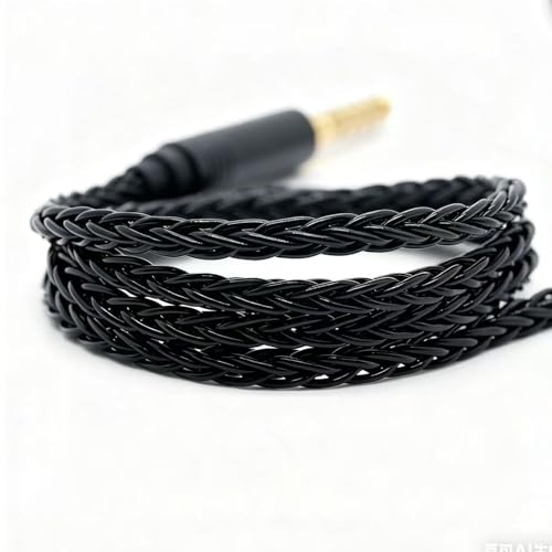 8Core MMCX Cable 3.5MM Plug Silver Plated Copper Cable, MMCX Upgrade Earphone Cable Replacement IEM Wire for TIN HiFi T4 P1 Tin T3 T2 BGVP DM7 DMG Earbuds