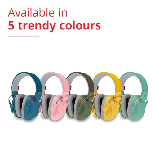 Alpine Muffy Kids Ear Muffs for Kids Ear Protection | 3-16 Years | Autism Sensory Products | 22dB Sound Reduction | Kids Noise Cancelling Ear Muffs | Noise Reduction Headphones for Kids - color: Blue