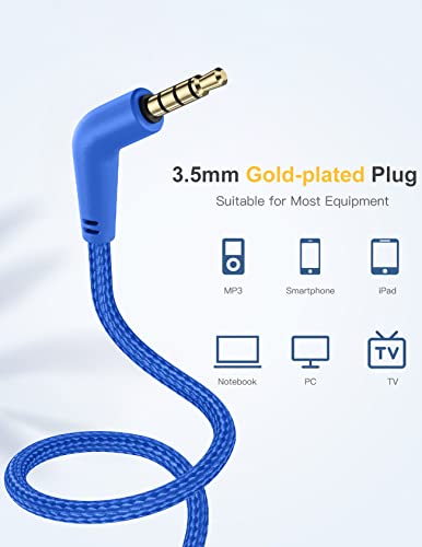 Nabevi Headphones for Kids for School, Kids Headphones with Microphone, Sharing Function, 85dB/94dB Safe Volume Limit, Over Ear Kid Headphone for School, On-line Study, Travel, Glaze Blue - color: Glaze Blue