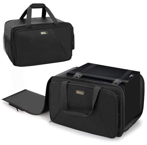 Speaker Carrying Case for QSC K8/K8.2, Padded Portable Tote Bag | Thickened Sponge for Compact 8" Speaker Cabinets, Stores Microphone, Cable, Adapter for Gig, Band, Rehearsal, Bag Only