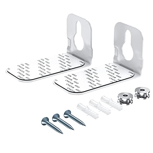 notiela Universal Soundbar Mount Wall Mount Shelf for Samsung, Onn, Sony, JBL, Vizio, Nakamichi, LG, Roku and Most of Sound Bars Mount Mounting Bracket Under TV, White - color: White, size: One Pack