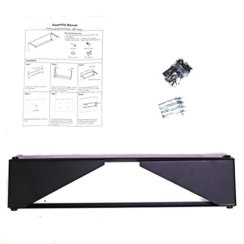 AEONS 4U 19-Inch Foldable Vertical & Horizontal Wall Mount Bracket Server Rack for Computer Network IT Studio Equipment Low-Profile Wallmount Black - style: 4U-LW