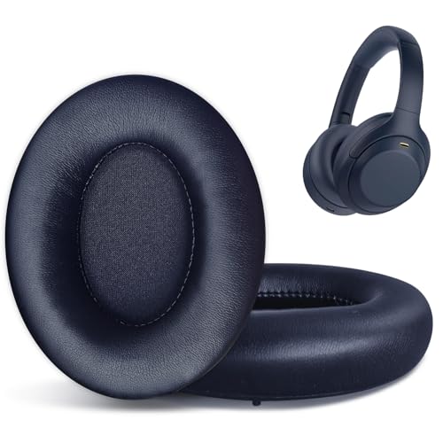 Replacement Ear Pads for Sony WH-1000XM4 (WH1000XM4) Over-Ear Headphones, Ear Cushions, Headset Earpads, Ear Cups Cover with Soft Protein Leather (Blue) - color: Blue