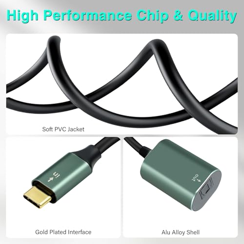 Duttek USB C to Optical Audio Adapter, Unidirectional USB-C to TOSLINK SPDIF Digital Audio Converter, 192KHz 24bit PCM Stereo Output for Soundbar TV PlayStation, Type C to Optical Cable. 7.87inch - style: usb c to optical audio adapter