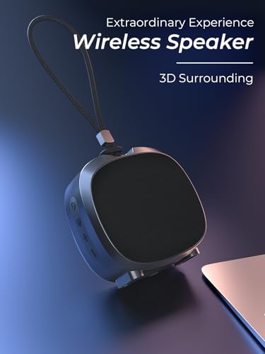 Bluetooth Speaker Portable Media Players Clear Loud Stereo Sound Deep Bass Wireless Speaker With Lights TWS IPX5 Waterproof Small Speakers Long Playtime for Home/Party/Outdoor/Beach Electronic Gadgets - color: Black