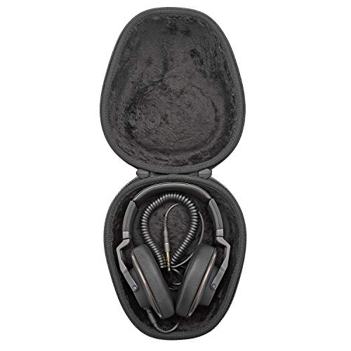 Knox Gear Universal Hard Shell Headphone Case | Plush velvet interior, 360-degree zipper closure, Fits 4-inch earcup models