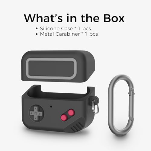 TRONWIN Galaxy Buds Pro 3 Case - 2024 Silicone Game Design for Samsung Galaxy Buds 3 pro/Buds 3 Pro/Buds 3 FE Case Cover for Men/Women Gamer (Black) - color: Black