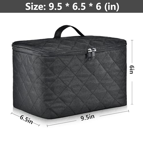 Digital Hand Mixer Carrying Bag for KitchenAid 5/6/ 7/9 Ultra Power Speed Hand Mixers, Portable Travel Storage Case Bag with Handle for Kitchen Aid Mixer Accessories (Box Only) (Black)