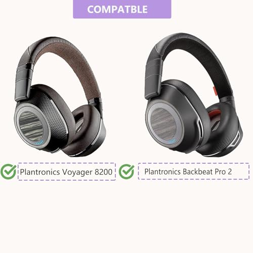 Replacement Ear Pads, Compatible with Plantronics Backbeat Pro 2 Wireless Headphones. New Soft Protein Leather Combined with high-Density Memory Foam, ACCIUK Replacement Ear Pads (Black)