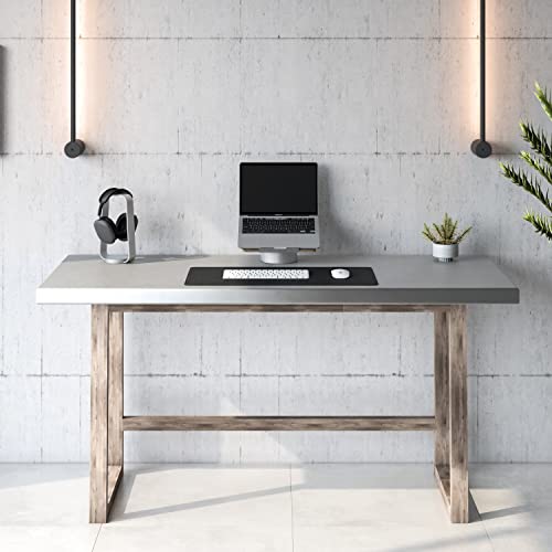 HumanCentric Aluminum Headphone Stand, Space Gray | Weighted Desk Headset Holder with Silicone Pad, Compatible with Most Headphone Sizes & Brands