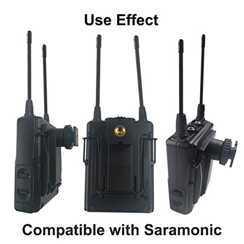 Hot Shoe Mount Adapter and Holder Belt Clip Compatible for S Ony, for Saramonic, for Boya Wireless Microphone fixe to DSLR Camera, Video Camera