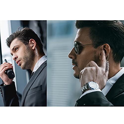 Compatible with Baofeng UV-5R BF-F8HP UV-82 Radios Earpiece Kenwood 2 Pin Two Way Radio Headset Walkie Walkie Surveillance Kit Police Headphone (1 Pack)