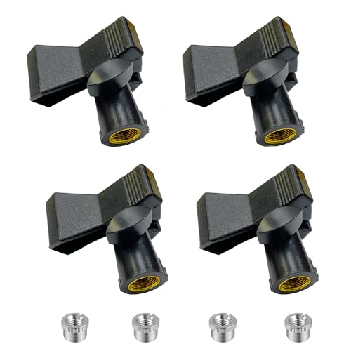 Microphone Clip with Adjustable Knob, 5/8" to 3/8" Adapter | Studio Recording, Podcast, Live Streaming, Karaoke - size: Adjustable Knob