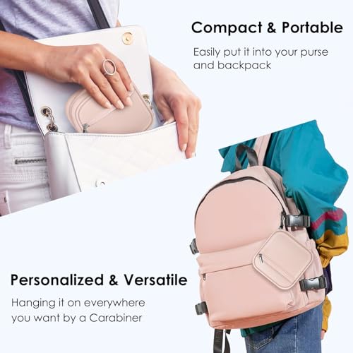 FINPAC Charger Case for MacBook, Small Electronic Organizer Pouch Bag - color: Pink