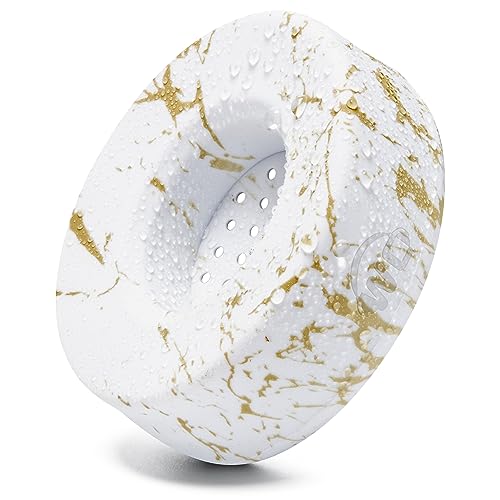 WC SweatZ Solo - Patented Earpad Sweat Covers for Beats Solo 4 & 3, Made by Wicked Cushions | Sweatproof & Machine Washable | Gold Marble - color: Gold Marble