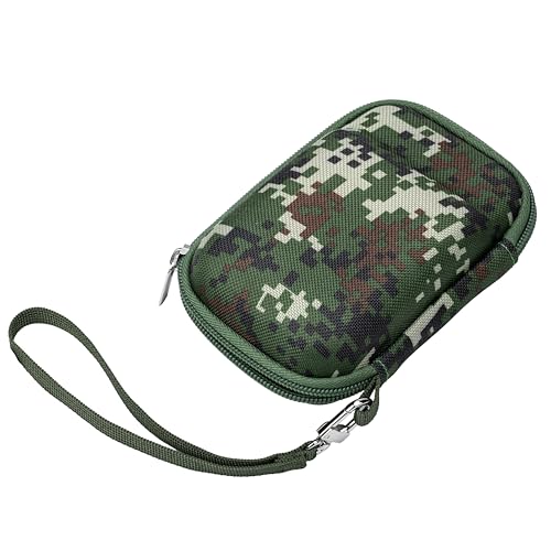 Ginsco New Case for JBL Go 4 and Go 3- Ultra-Portable, Waterproof and Dustproof Bluetooth Speaker, for Go 3 - Mini Bluetooth Speaker, Travel Carrying Hard Case with Detachable Strap(Camo) - color: Camo