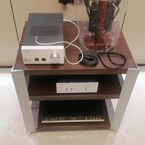 Audio Rack Cabinet/Av Media Audio Component Stand, Low Profile Audio Video Shelving for Cd Players, Av Component Stand Audio-Video Tower(Small) - size: Small