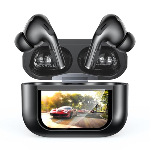 Bucephalus Wireless Earbuds with Smart Touchscreen, ANC, Bluetooth 5.4, True Wireless Earphones