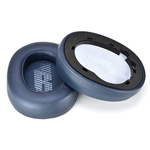 Defean Earpads for JBL E65/Live 650BTNC/660NC Headphones (Blue) | Also for JBL E65/ Duet NC/Live 660/770 /780BTNC,Replacement Ear Cushions with Softer Leather, Noise Isolation Foam - color: Blue