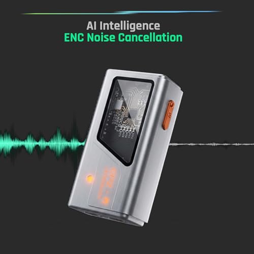 EPZ USB-C Gaming Sound Card Hi-Fi Grade DAC Chip Adaptive Dual 3.5mm Ports Portable Sound Card Built-in EQ Visualisation - color: silver