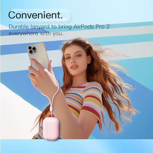 Case for AirPods Pro 3 Never-Sretch-Out DamonLight Shock-Proof Protective Semi Hard Silicone Case Compatible with Apple Airpods Pro 3rd Generation (Pink) - color: Pale Pink