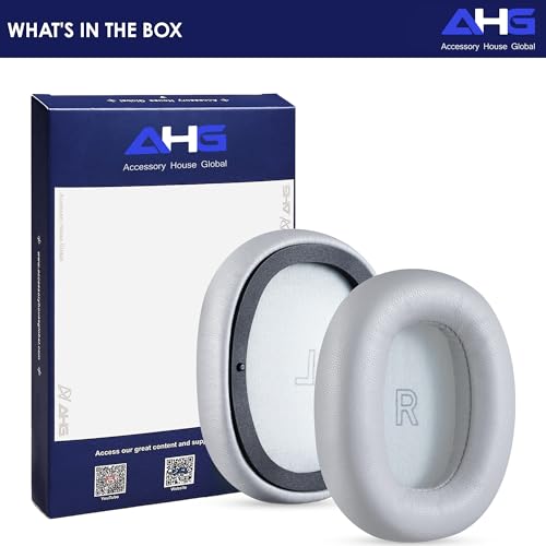 AHG Accessory House Global Upgraded Replacement Beoplay h95 Ear Pads Cushions Compatible with Bang & Olufsen Beoplay H95 Headphones (Gray). Sheepskin Leather/High-Density Foam/Strong Magnet - color: Gray