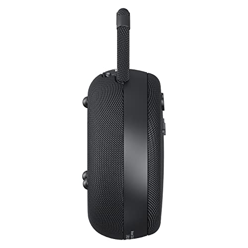 Musibaby Mini Bluetooth Speaker – Bluetooth 5.3 with 6956C Chipset, IPX7 Waterproof, Rubberized Shell, Clip-On Lanyard, Ultra-Portable for Shower, Pool, Teens, Backpack, Gifts (Black) - color: Black