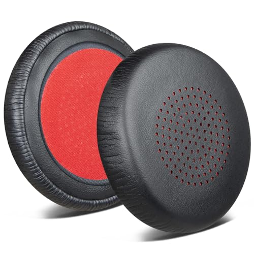 SOULWIT Replacement Earpads for LEVN LE-HS013 Superior/LE-HS016 V3/LE-HS016 Superior/CT002 Superior Headphones, Ear Pads Cushions with Softer Protein Leather, High-Density Foam - Black