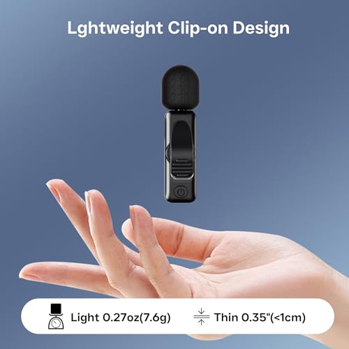 Wireless Lavalier Microphone 2 Pack Small Lapel mic for iPhone Android with Noise Reduction Lavalier Lapel Mics Mics for Interview Podcast YouTube TikTok Vlog - color: USB-C(androids)