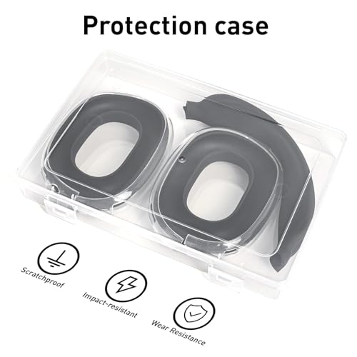 Case Ear Cover for AirPods Max Headphones for Airpod Max Accessories(USB-C/Lightning)(2024/2020), 2 Set of Headband Cover and Clear Soft TPU Ear Cups Sheel,Scratch and Condensation Resistant - color: A1-Black