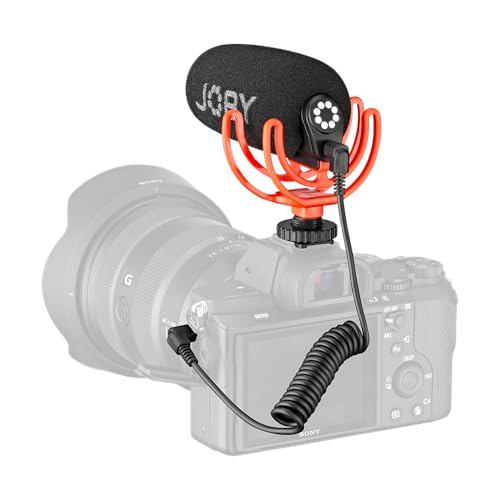 Joby Wavo On-Camera Vlogging Compact Microphone Super Cardioid Pattern with Rycote Duo-Lyre for Smartphone, CSC, Mirrorless, Vlogging, Youtuber, Podcast, IRL, Content Creators - style: Wavo